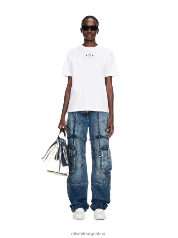 Off White mujer Camiseta informal blanca con flechas y bandana HZT48387 HZT48387 Moda Zapatos Off White Off White Argentina Descuento por volumen en todos los zapatos Off White