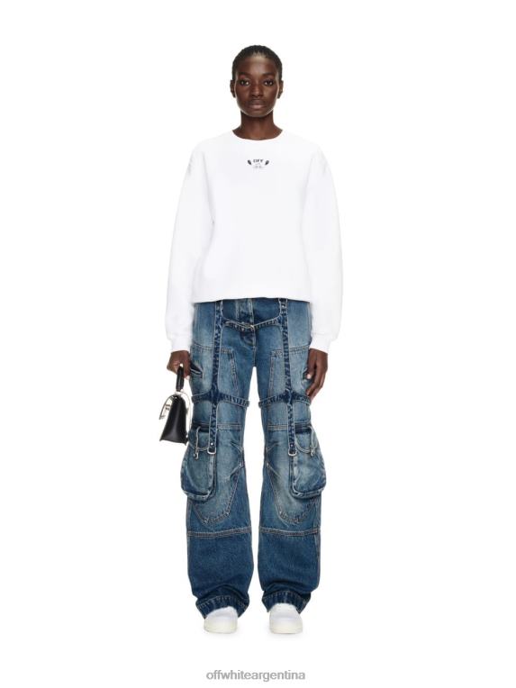 Off White mujer Bandana con cuello redondo y flecha en blanco HZT48366 HZT48366 Moda Zapatos Off White Off White Argentina Descuento por volumen en todos los zapatos Off White