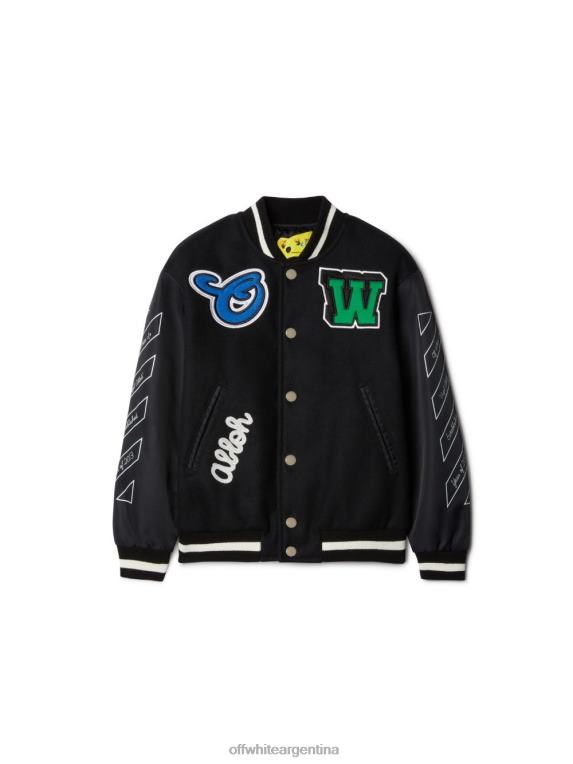 Off White ninos chaqueta universitaria negra con parches HZT48653 HZT48653 Moda Zapatos Off White Off White Argentina Descuento por volumen en todos los zapatos Off White